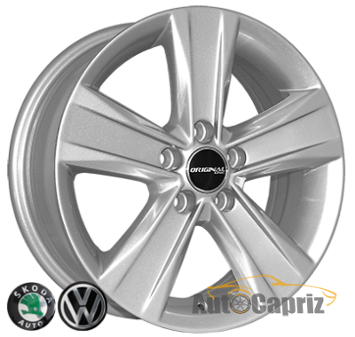 Диски Replica Volkswagen 5125 S R15 W6.0 PCD5x112 ET38 DIA57.1 